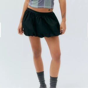 Silence + Noise Black Bubble Mini Skirt